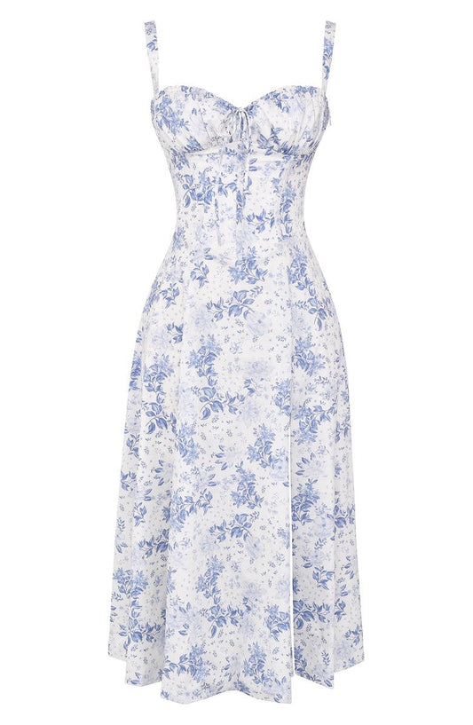 VESTIDO MIDI CON CORSÉ - JULIA