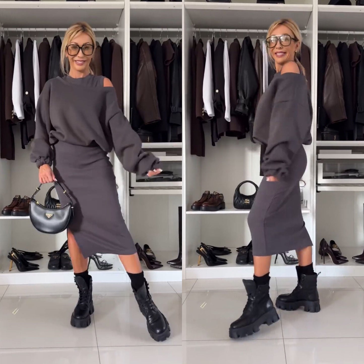 CONJUNTO VESTIDO Y SUÉTER - DAYANA