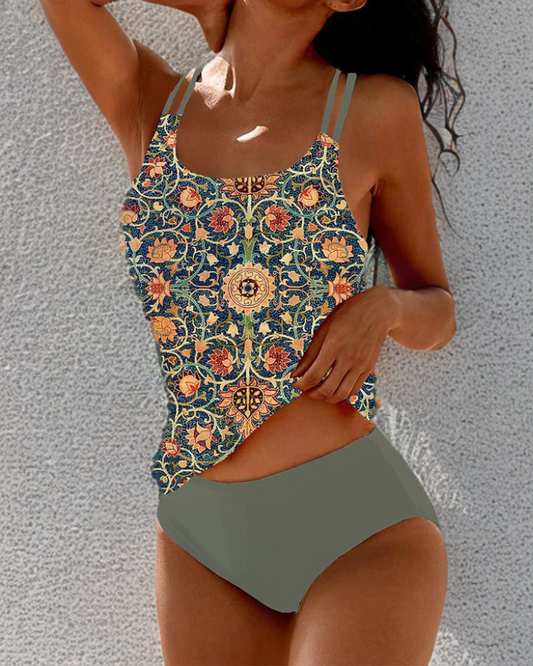 TRAJE DE BAÑO CON TIRANTES DOBLES - BEATRIZ
