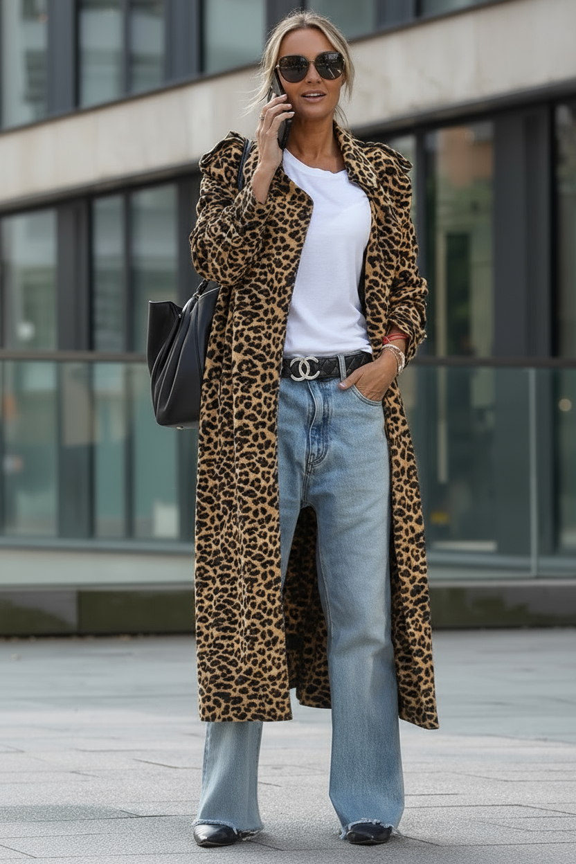 ABRIGO MIDI LEOPARDO - LUBANGO