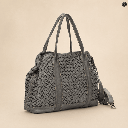 Borsa Matilde in pelle intrecciata
