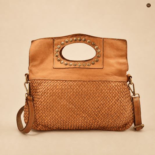 Borsa Noelia in pelle intrecciata