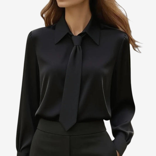 BLUSA FORMAL SATINADA - LUCRECIA