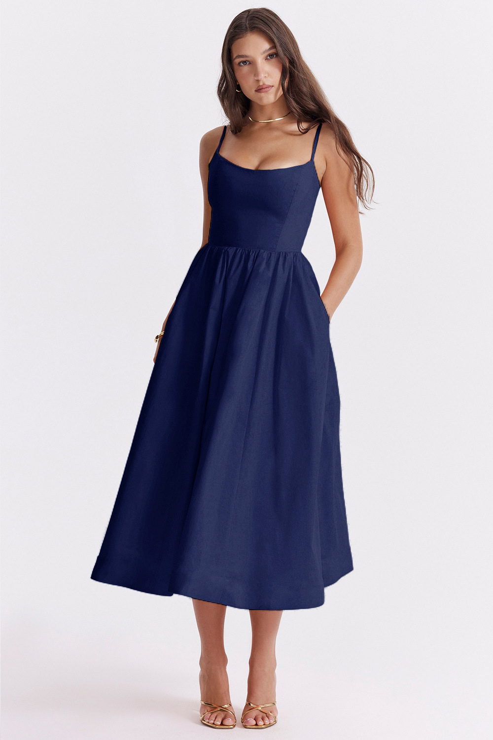 ELEGANTE ESTILO MIDI DE VERANO CON CORSÉ - ESTELLA