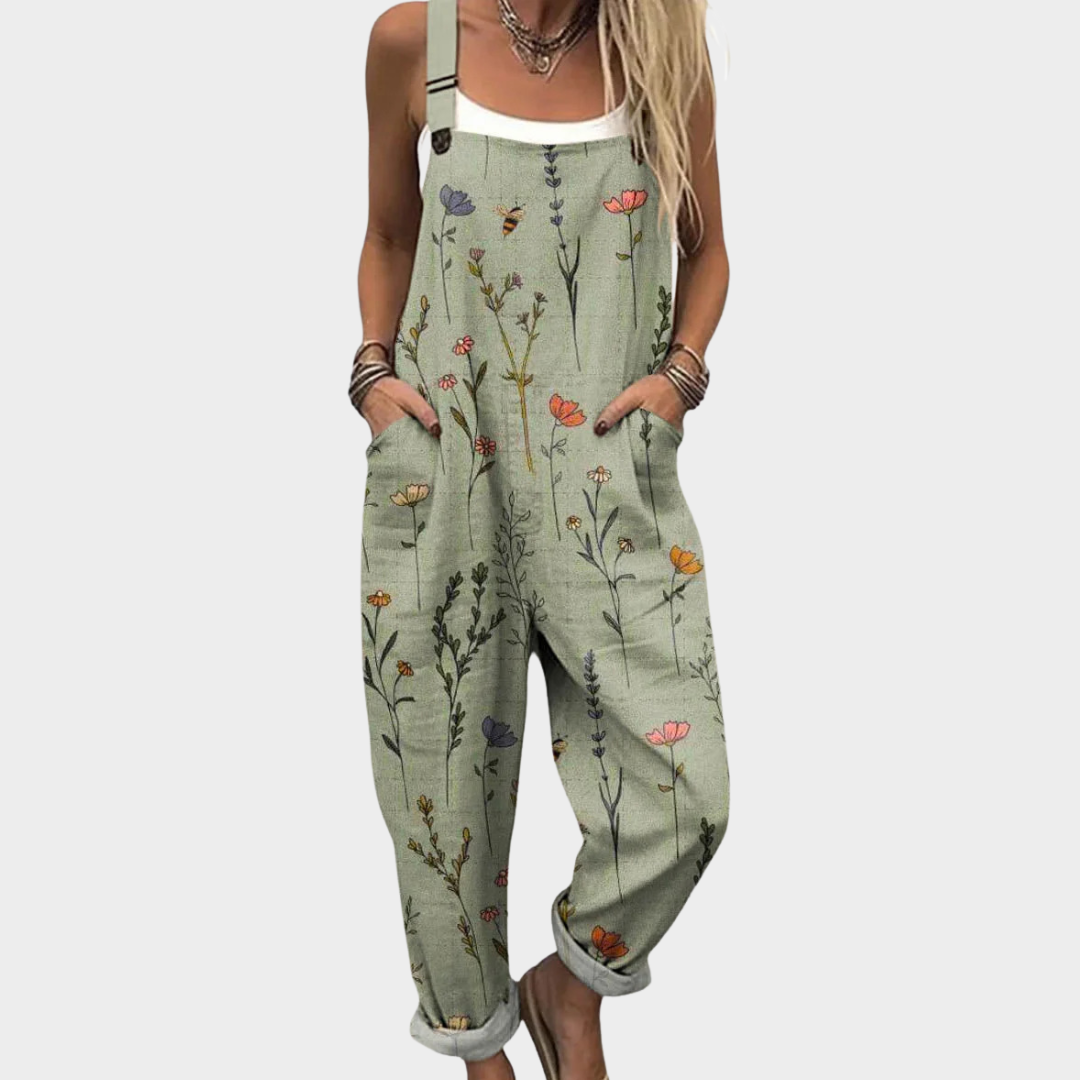 OVEROL ESTAMPADO PRIMAVERAL - JHENNY