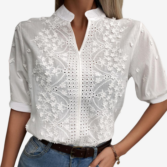 BLUSA DE MANGA CORTA - LETICIA