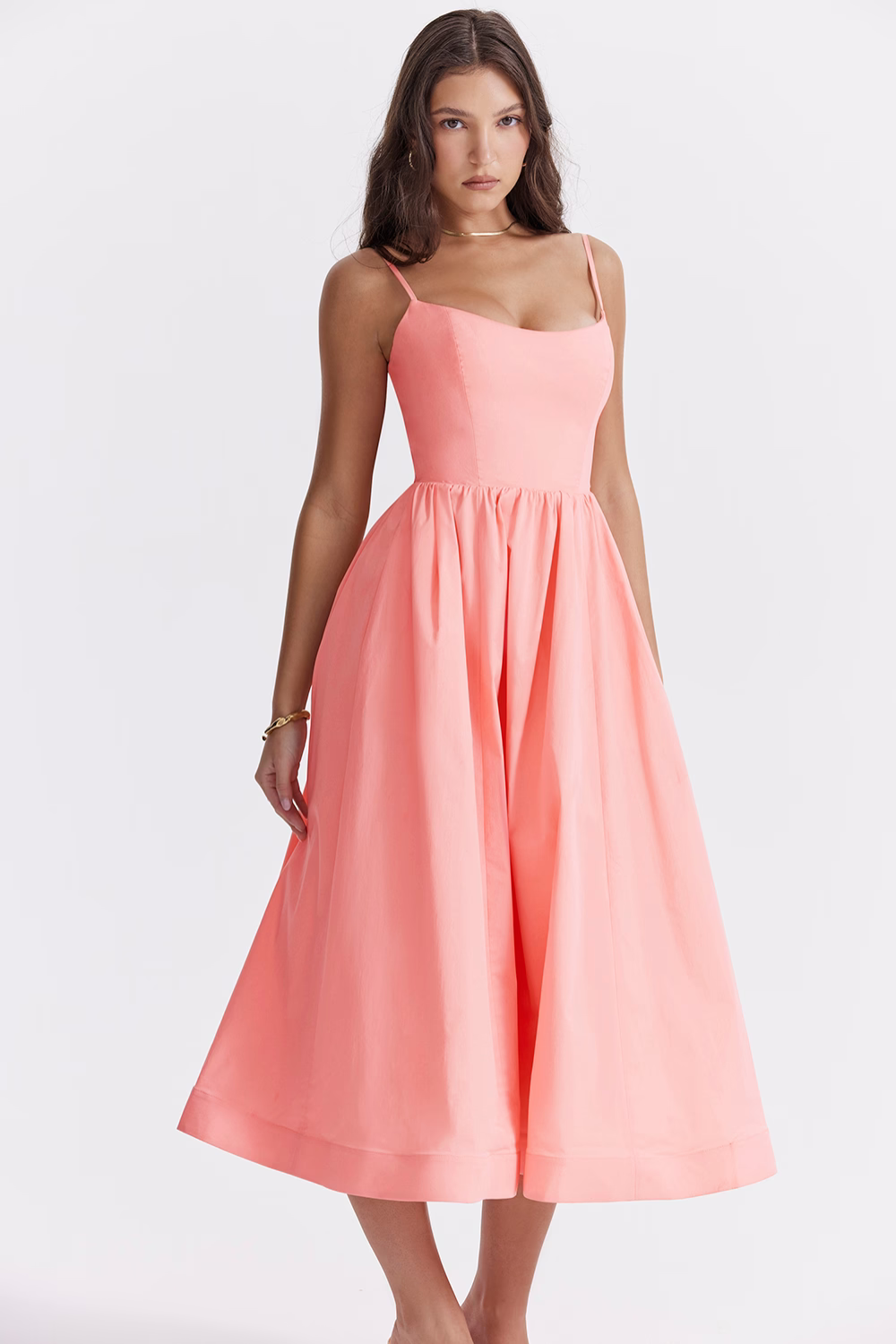 ELEGANTE ESTILO MIDI DE VERANO CON CORSÉ - ESTELLA