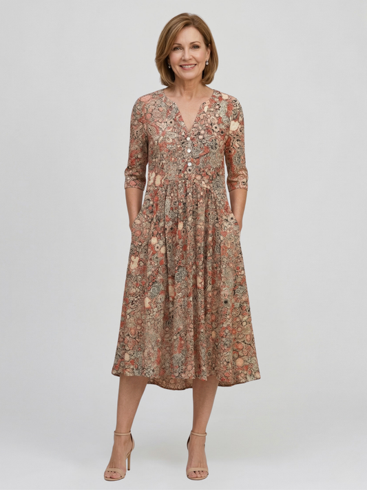 VESTIDO MIDI - ÁFRICA