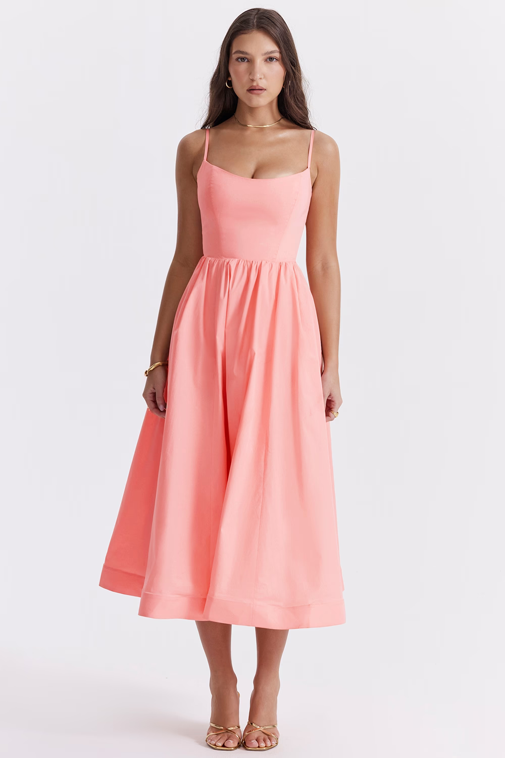 ELEGANTE ESTILO MIDI DE VERANO CON CORSÉ - ESTELLA