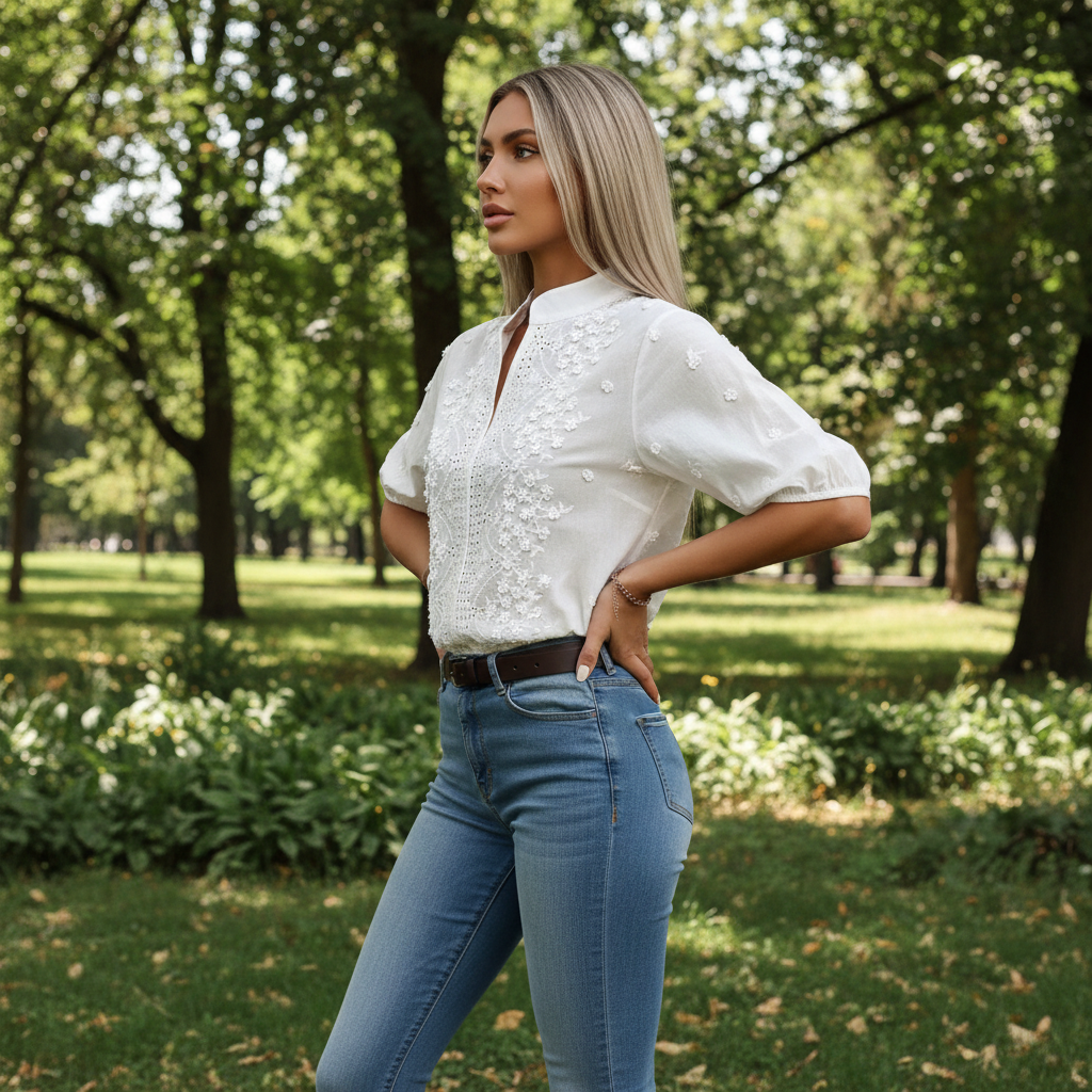 BLUSA DE MANGA CORTA | LETICIA