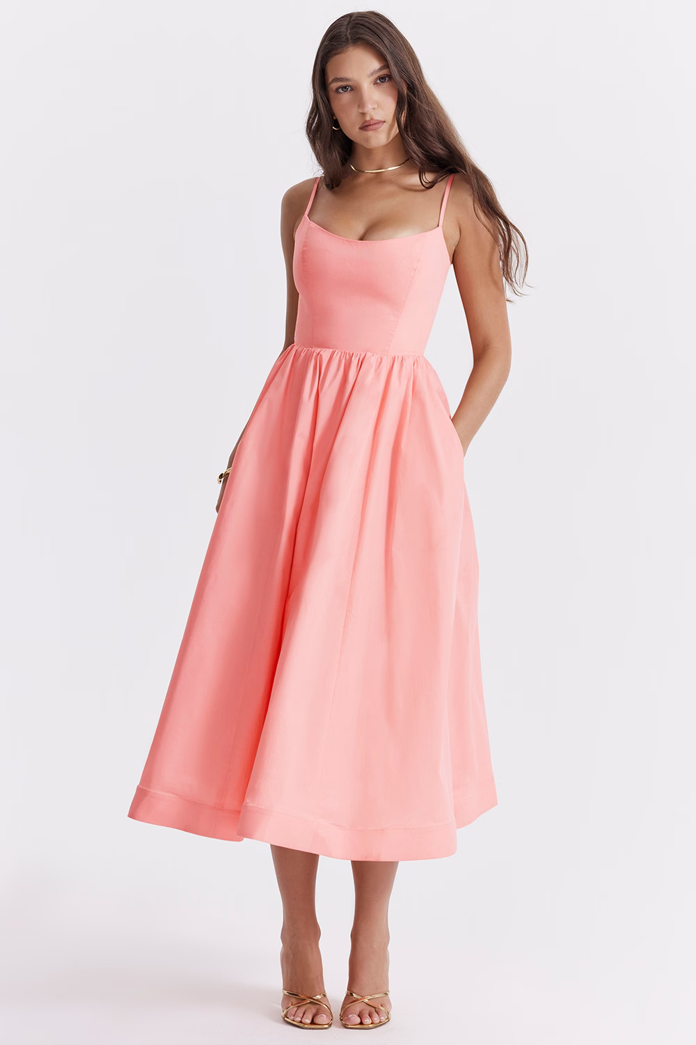 ELEGANTE ESTILO MIDI DE VERANO CON CORSÉ - ESTELLA