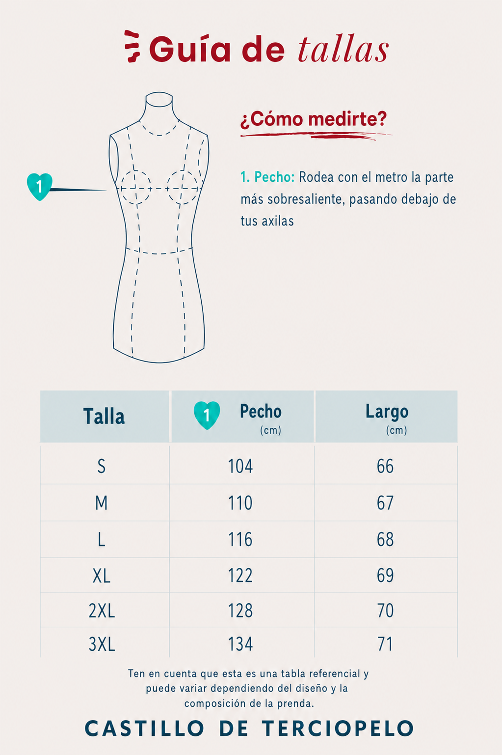 Guía de tallas