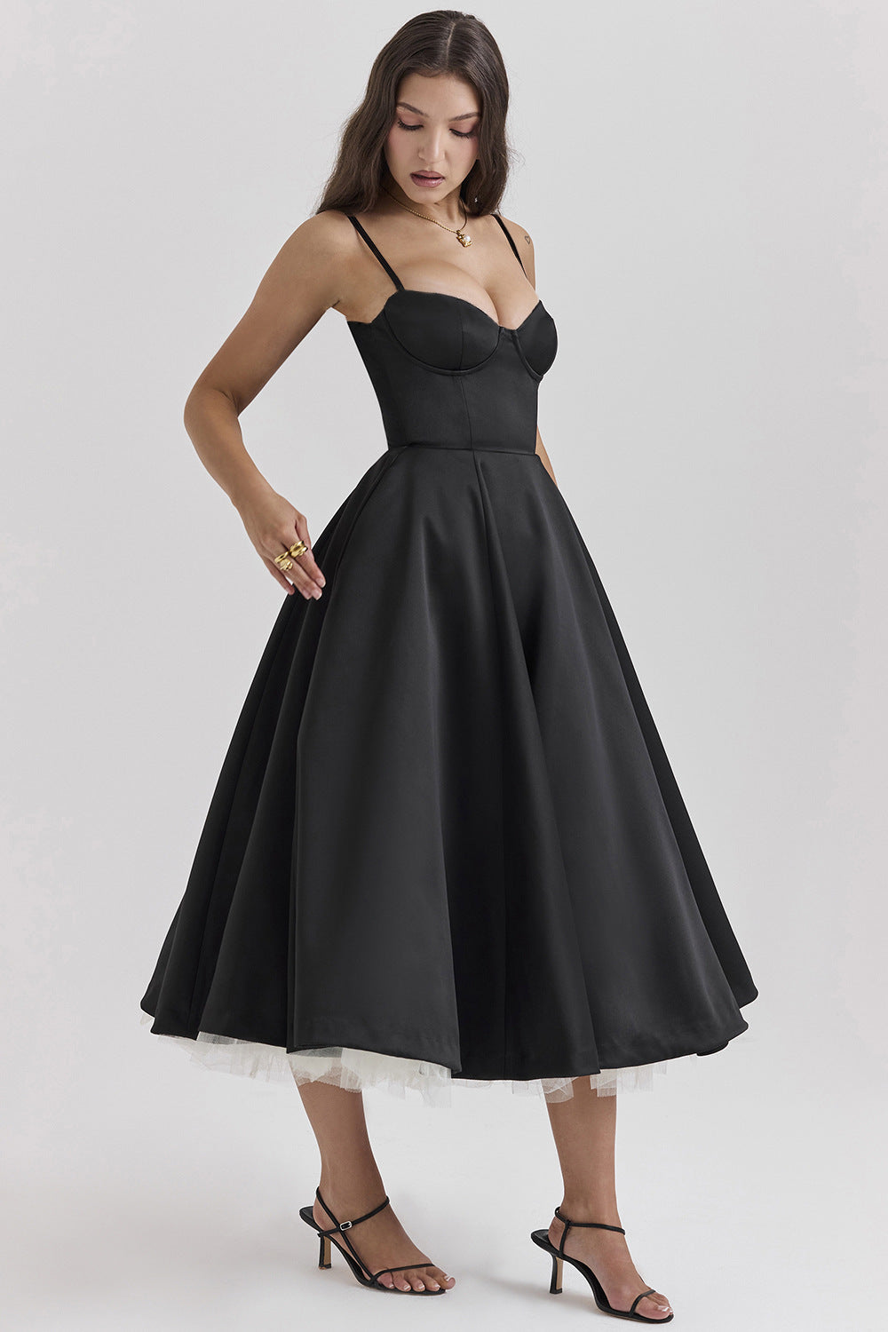VESTIDO MIDI ROMÁNTICO DE VERANO - DANERI