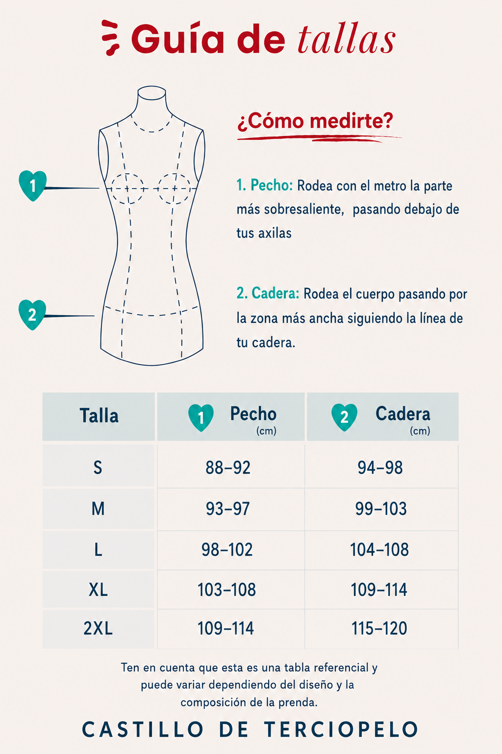 Guía de tallas