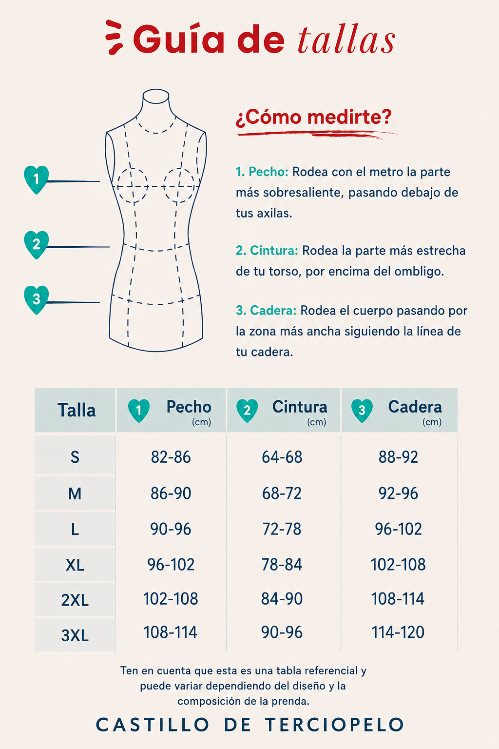 Guía de tallas