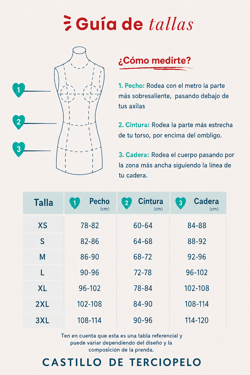 Guía de tallas