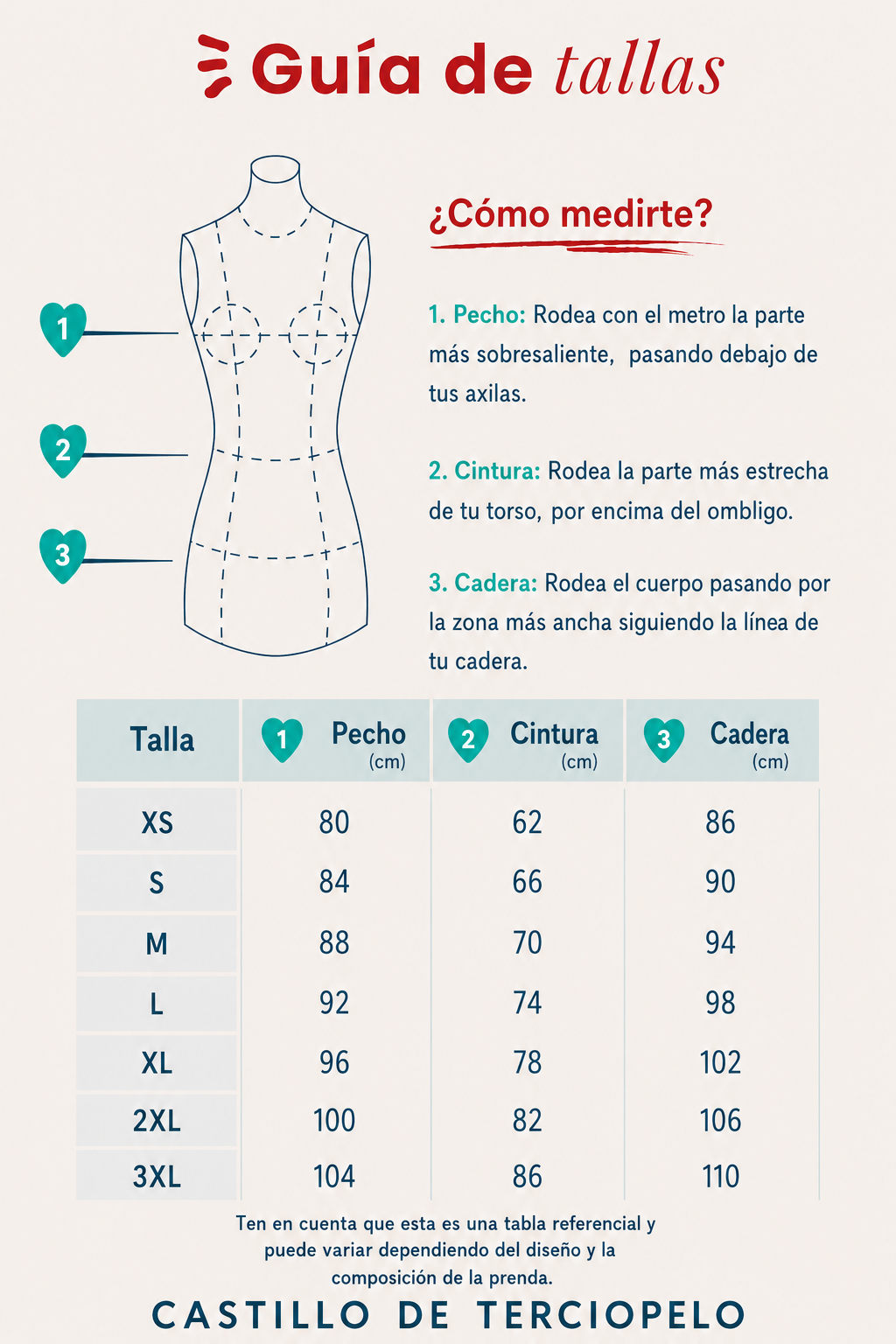 Guía de tallas