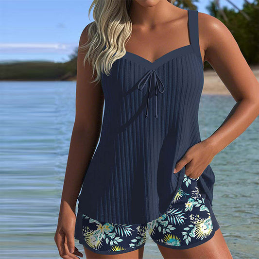 TANKINI A RAYAS CON BRAGUITA DE DOS PIEZAS - ROCÍO