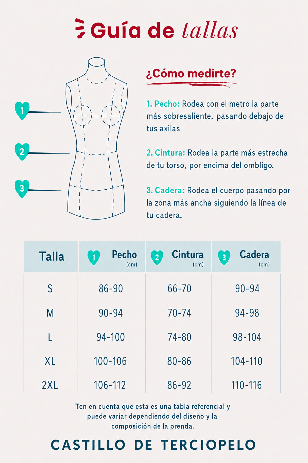 Guía de tallas