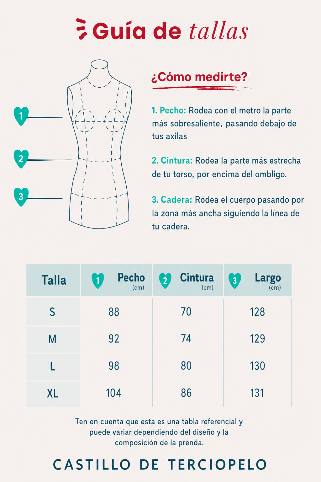 Guía de tallas