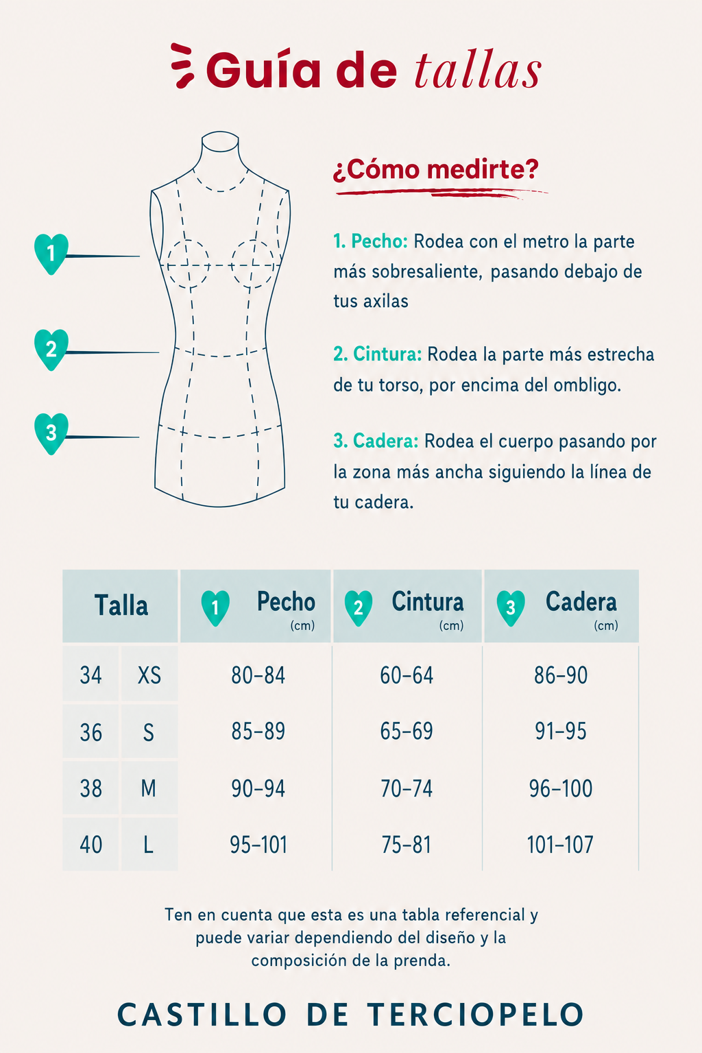 Guía de tallas