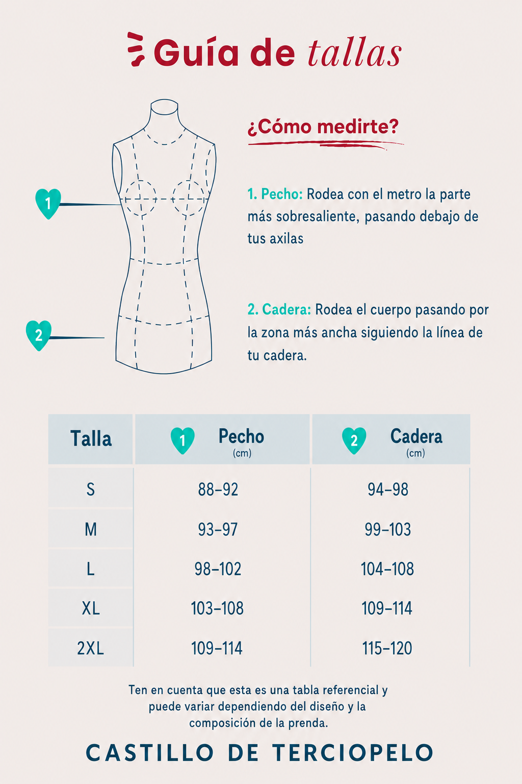Guía de tallas