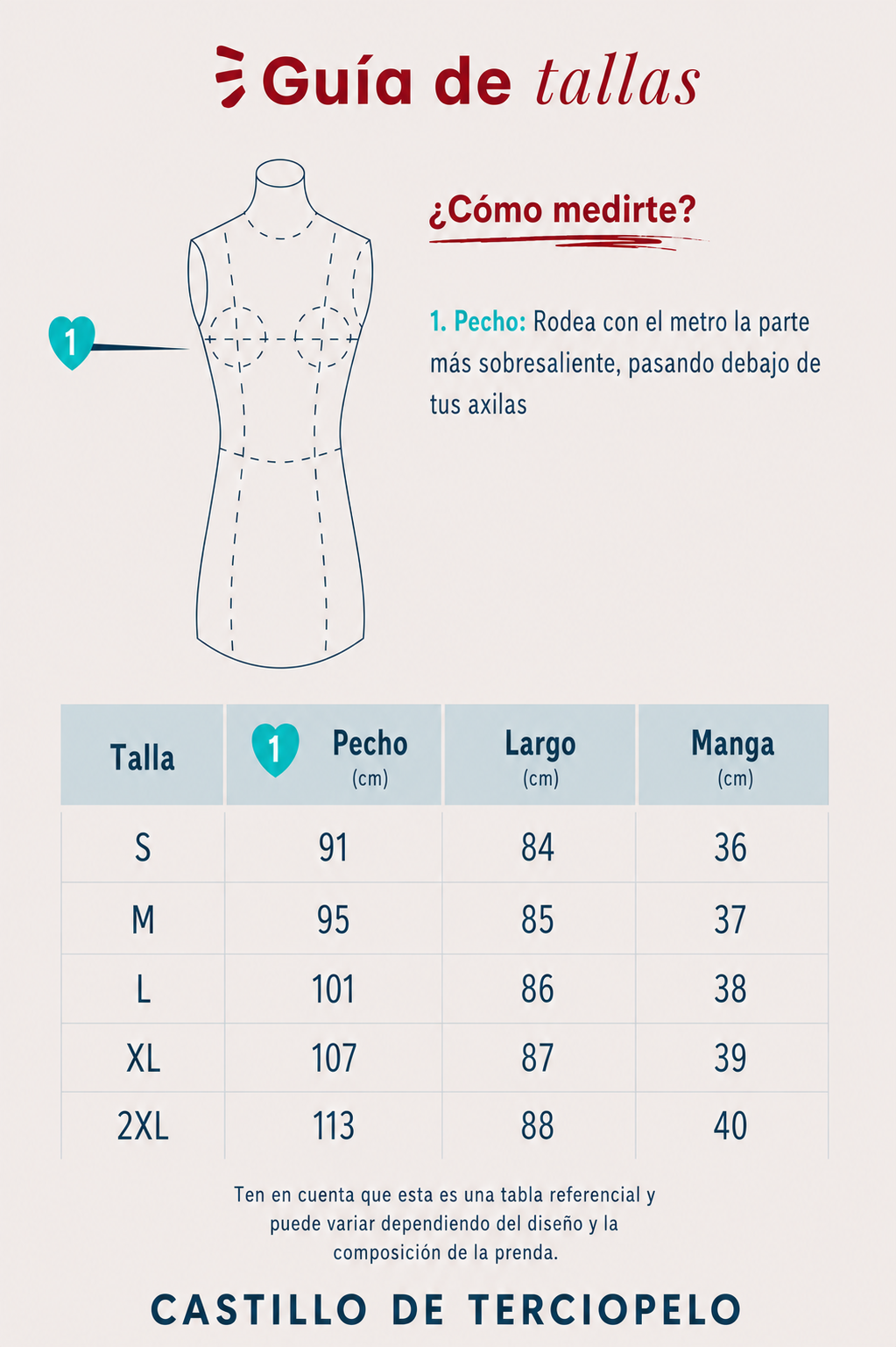 Guía de tallas