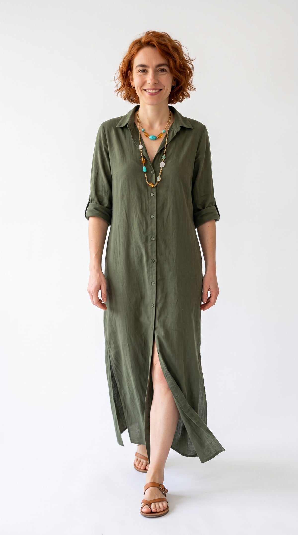 VESTIDO LARGO RELAJADO | DISSA