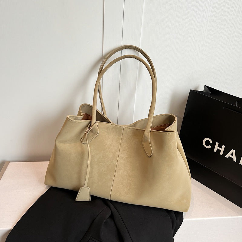 BOLSO DE HOMBRO DE ANTE SINTÉTICO - ZIDRA