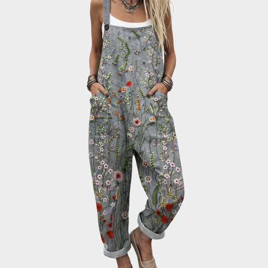 OVEROL ESTAMPADO FLORAL - LESLIE