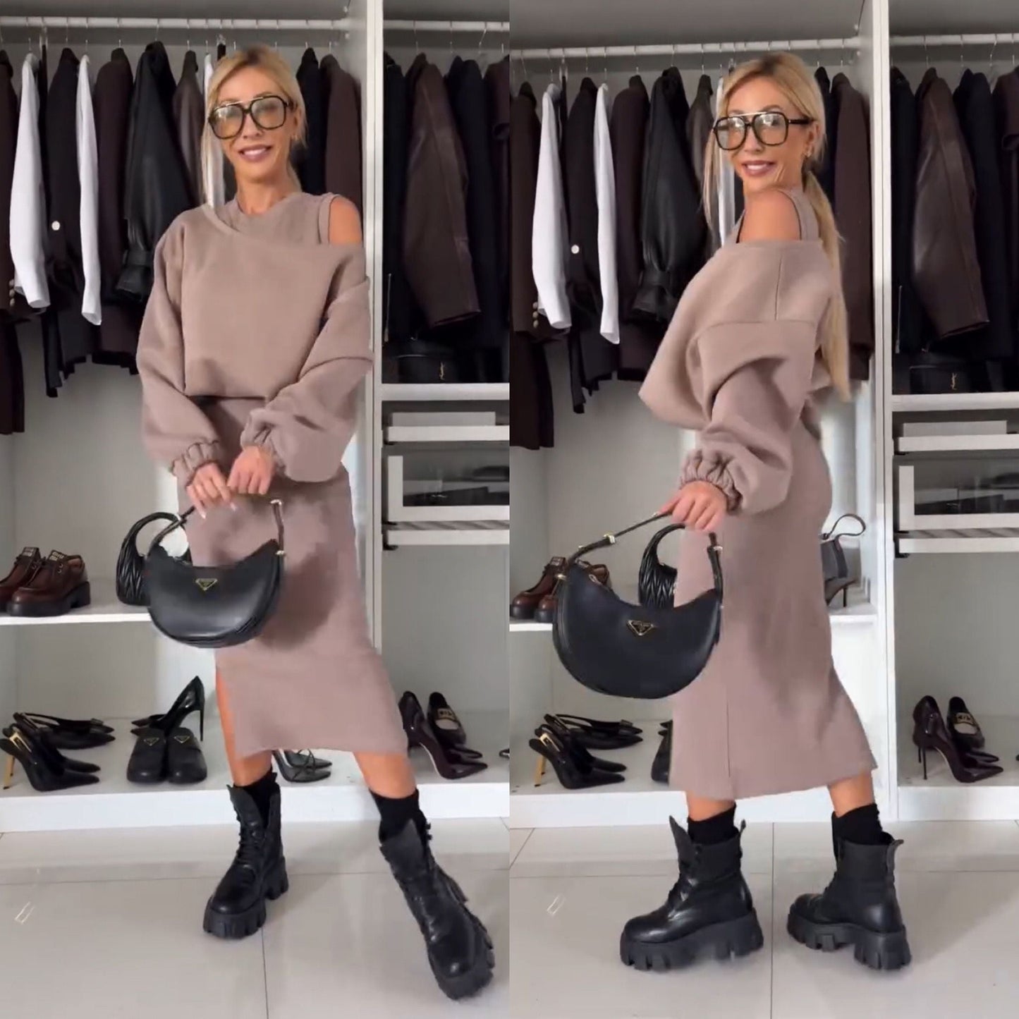 CONJUNTO VESTIDO Y SUÉTER - DAYANA