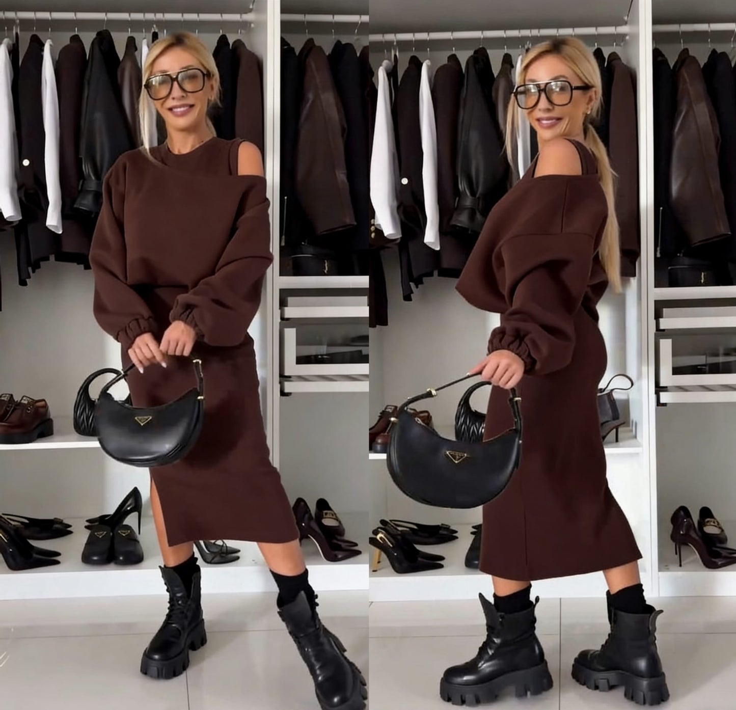 CONJUNTO VESTIDO Y SUÉTER - DAYANA
