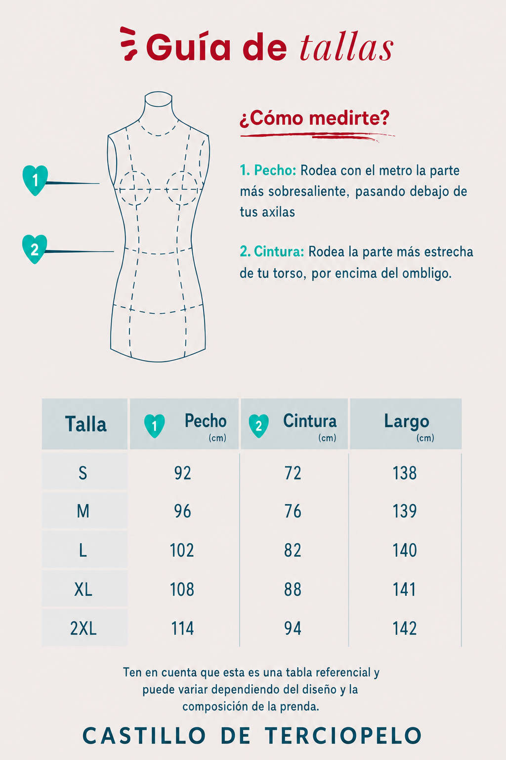 Guía de tallas