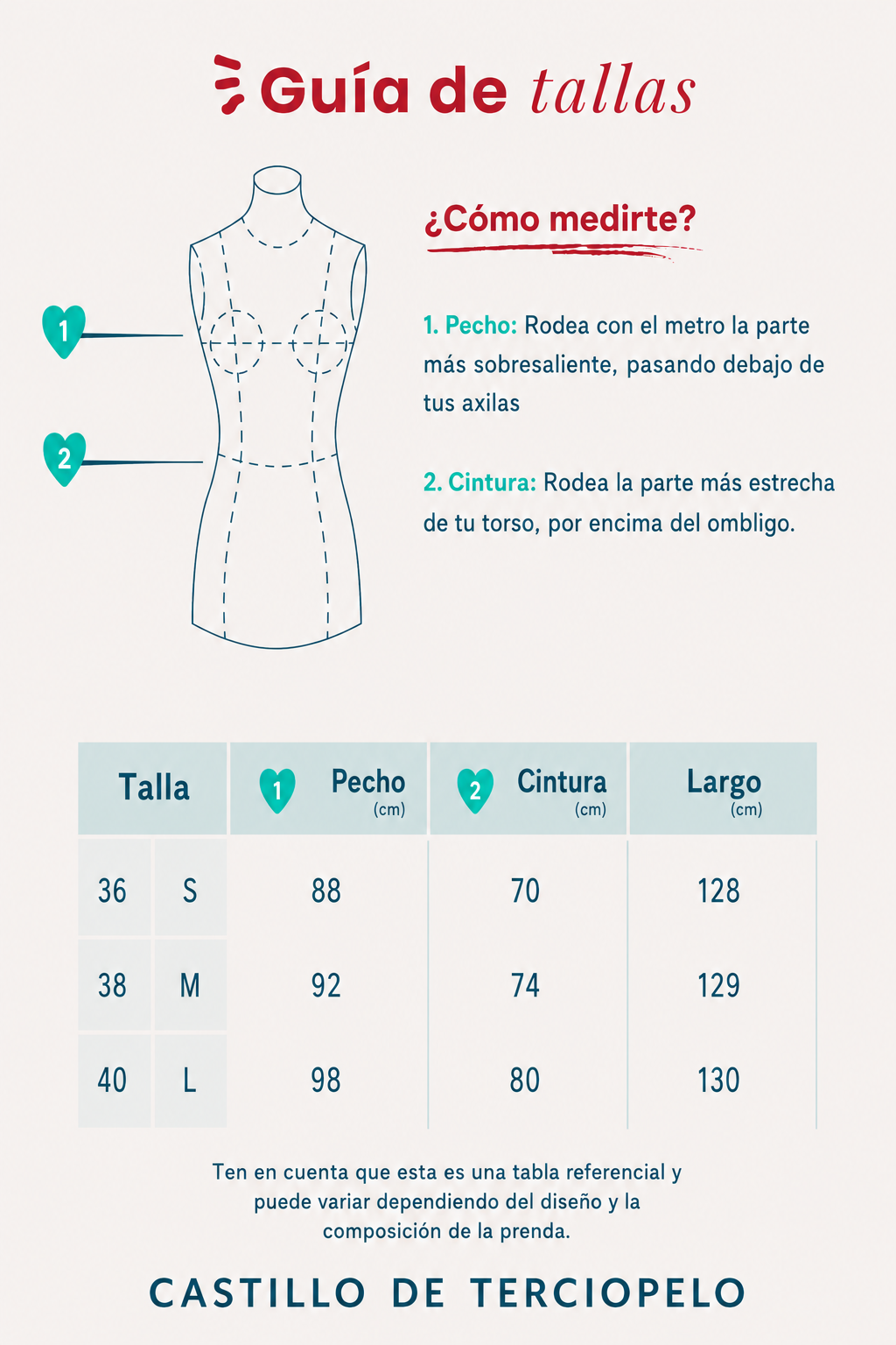 Guía de tallas