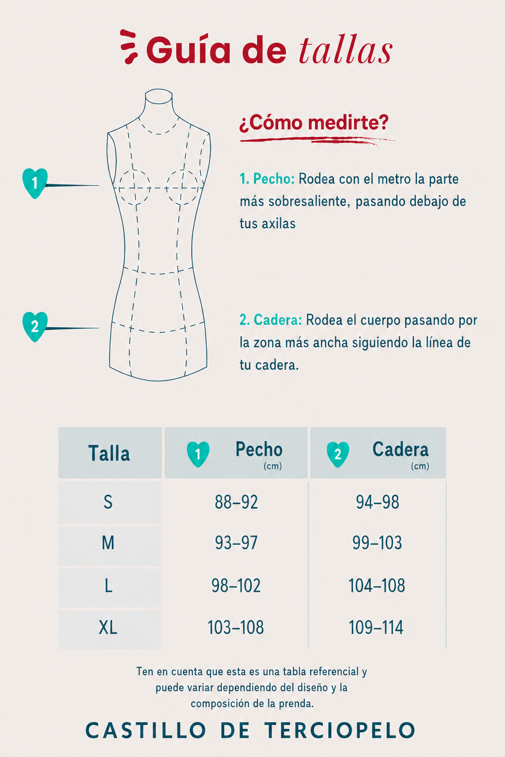 Guía de tallas