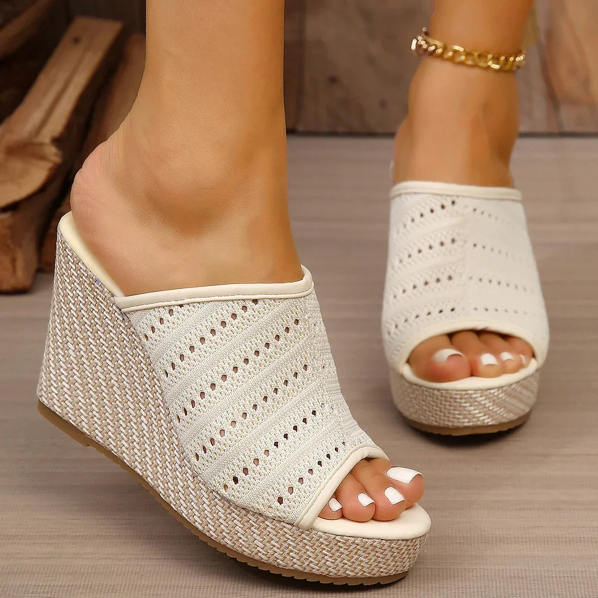 SANDALIAS DE CUÑA - TAQUITO