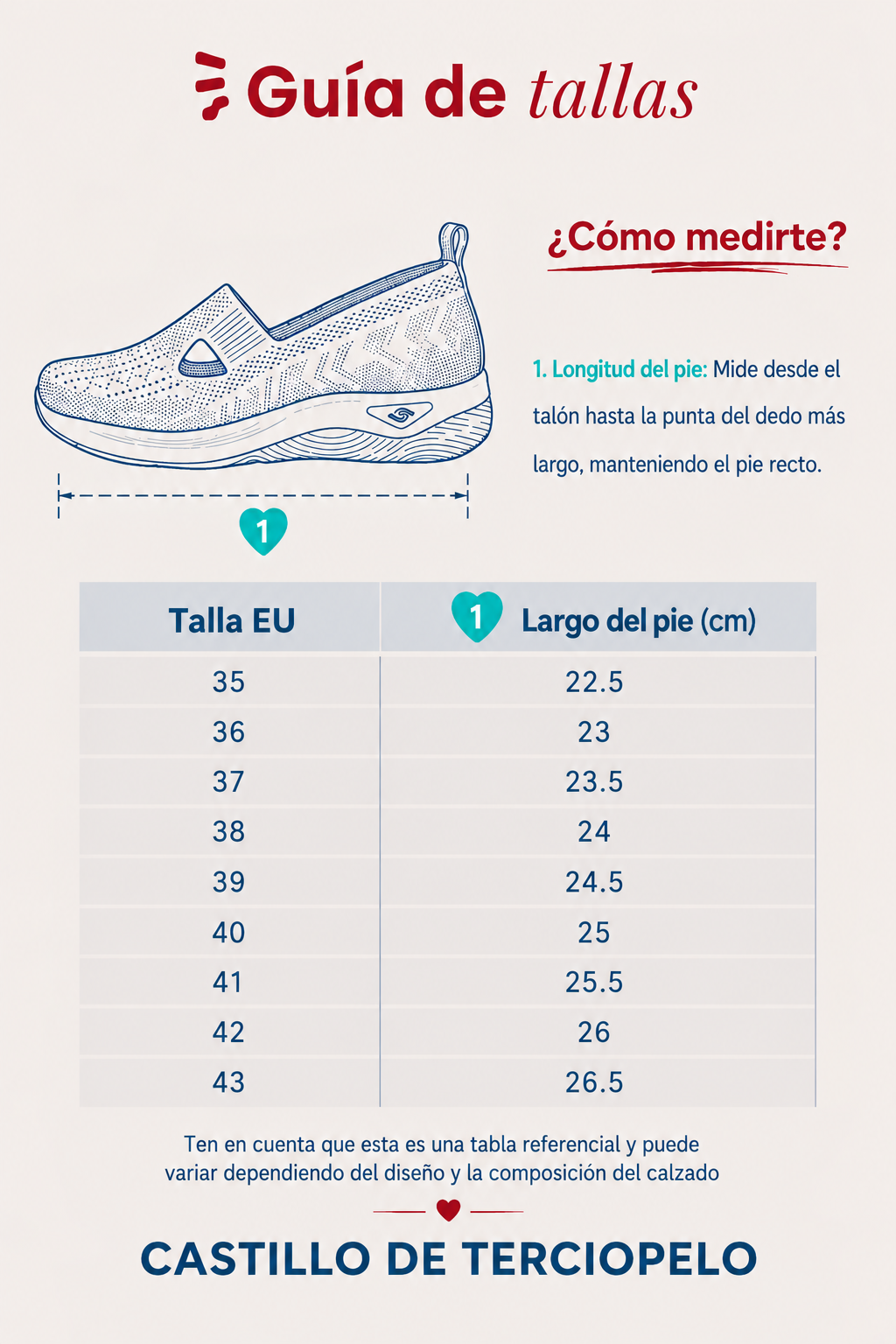 Guía de tallas