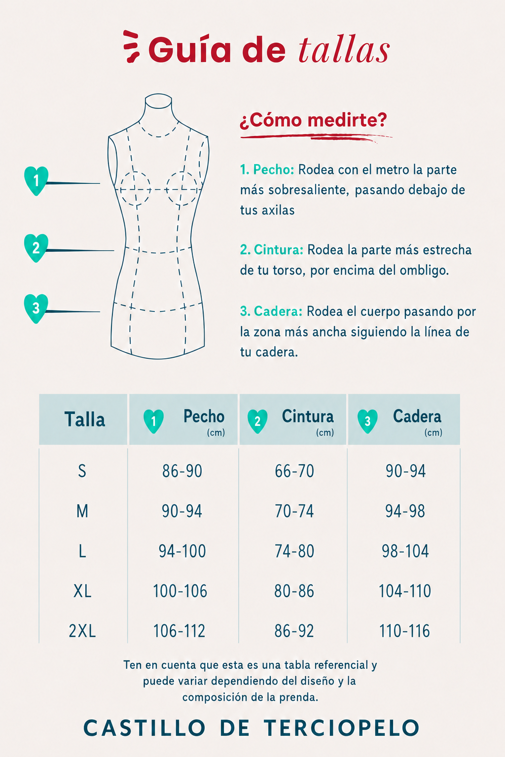 Guía de tallas
