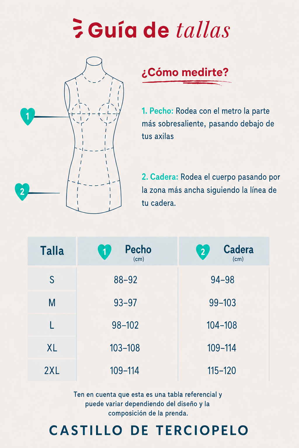 Guía de tallas