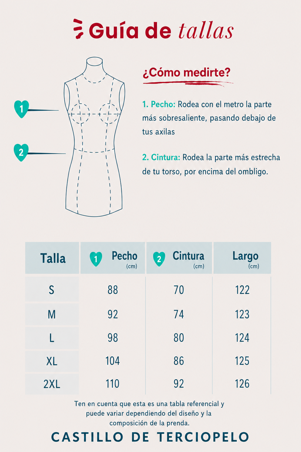 Guía de tallas