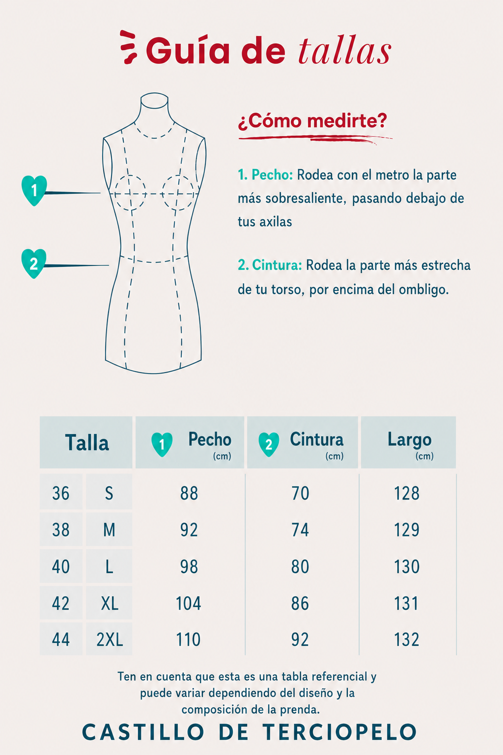 Guía de tallas