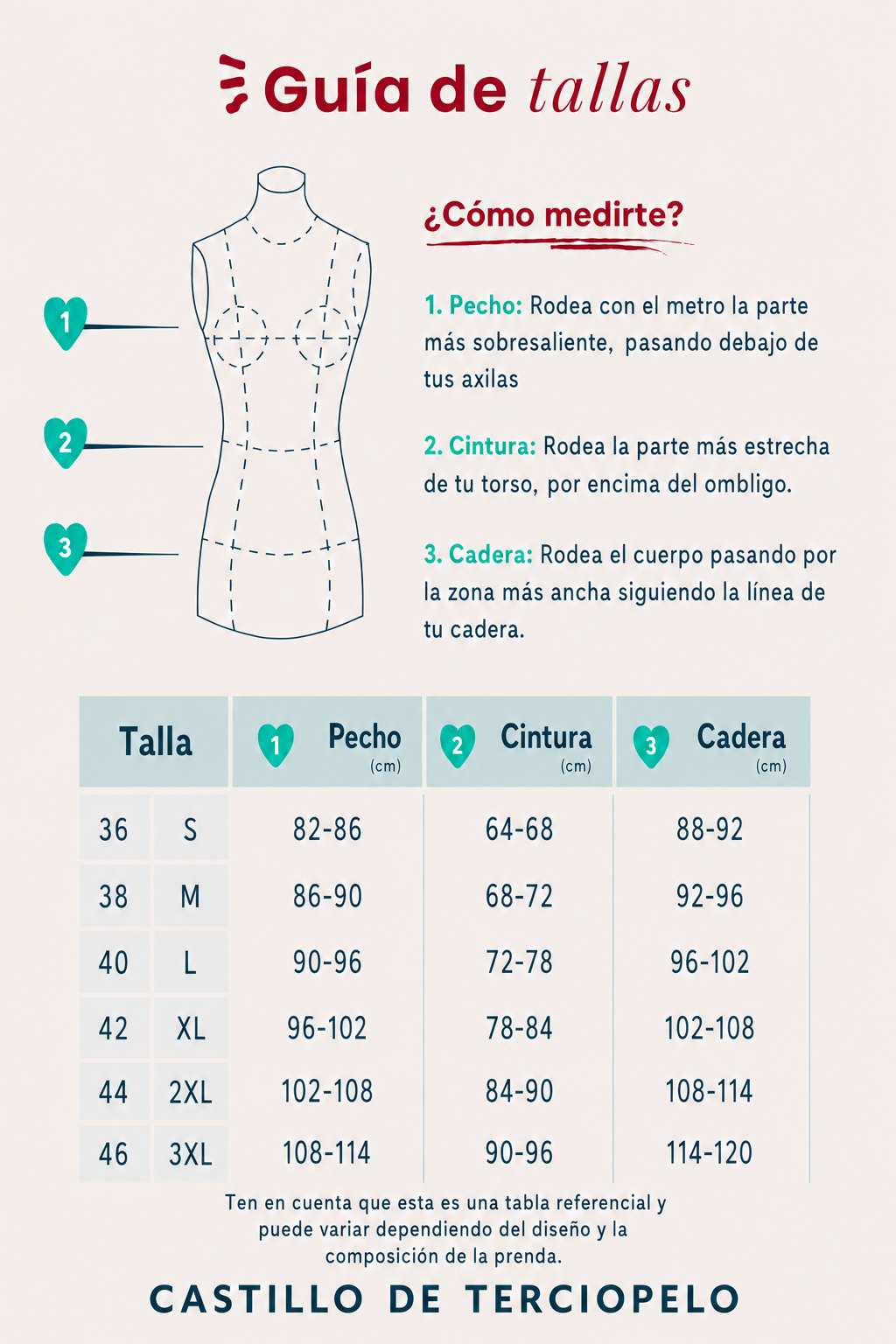 Guía de tallas