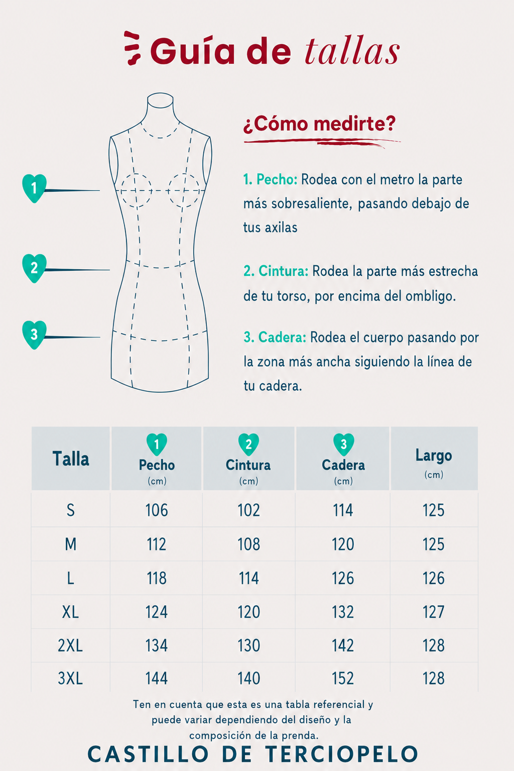 Guía de tallas