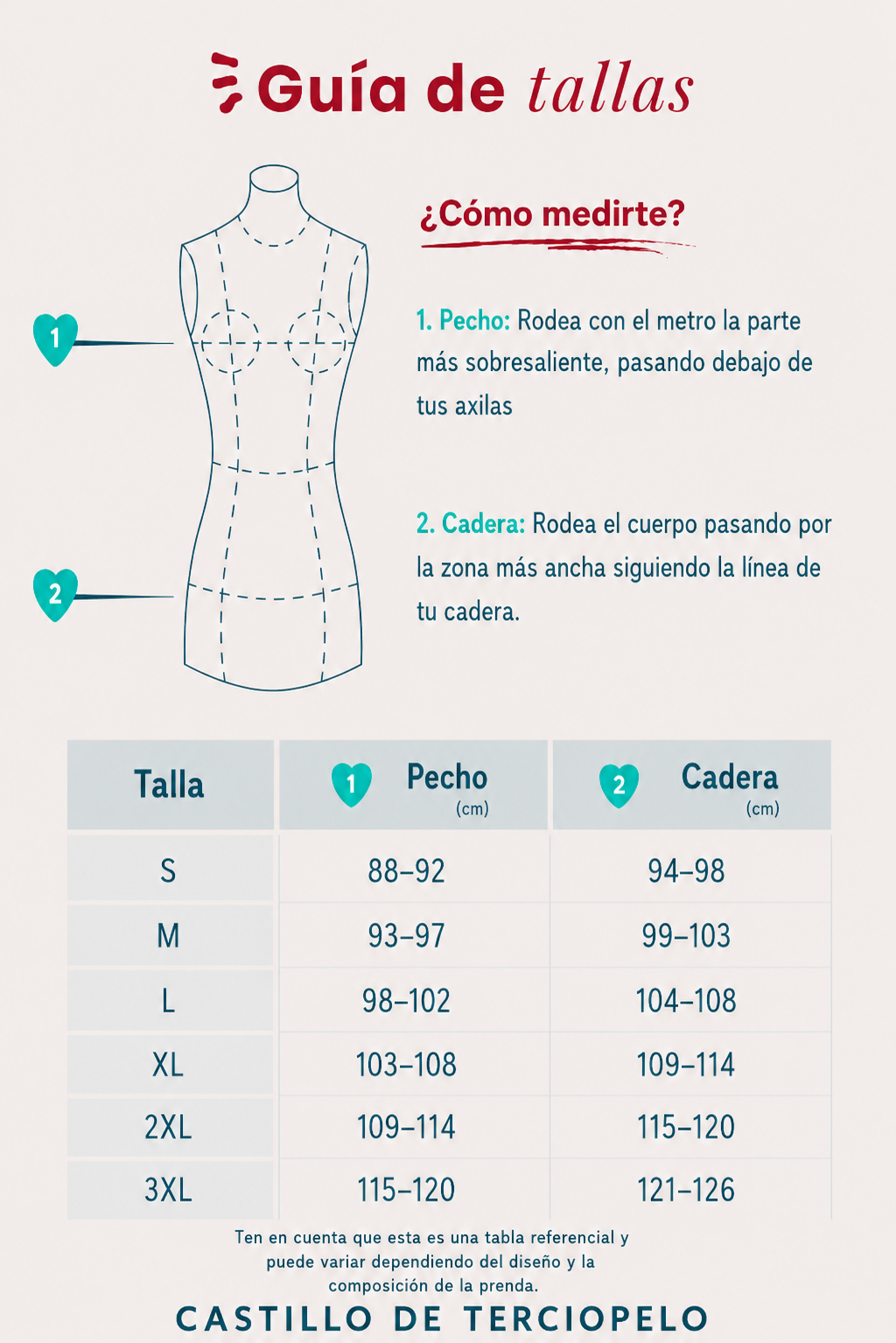 Guía de tallas
