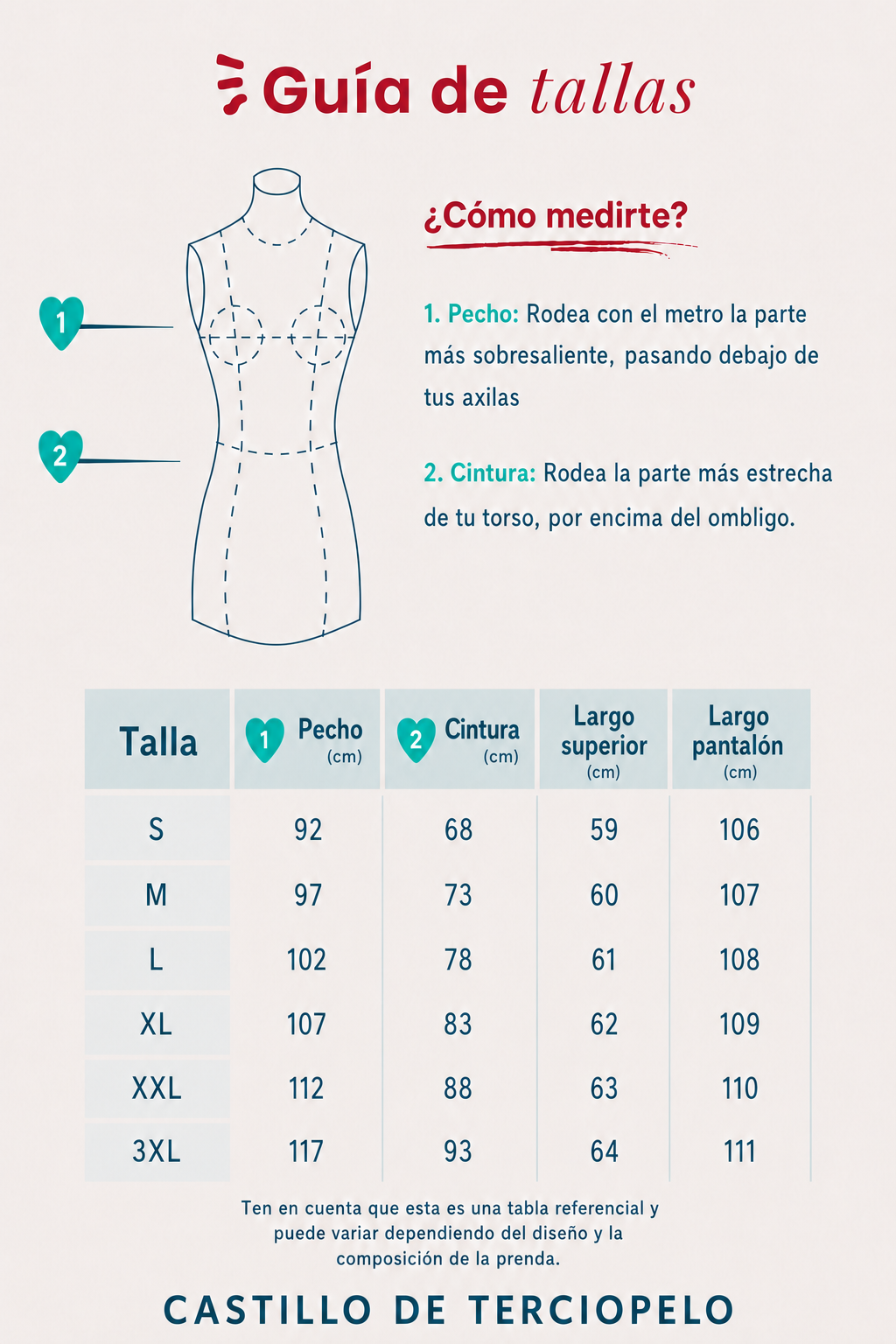 Guía de tallas