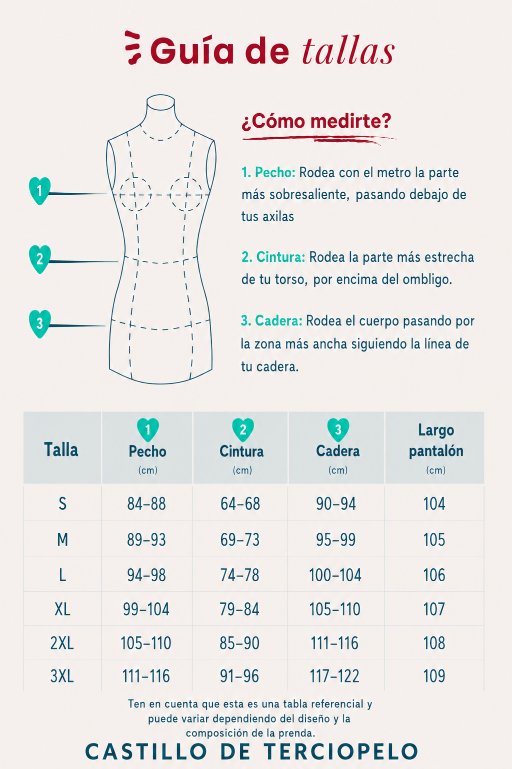 Guía de tallas