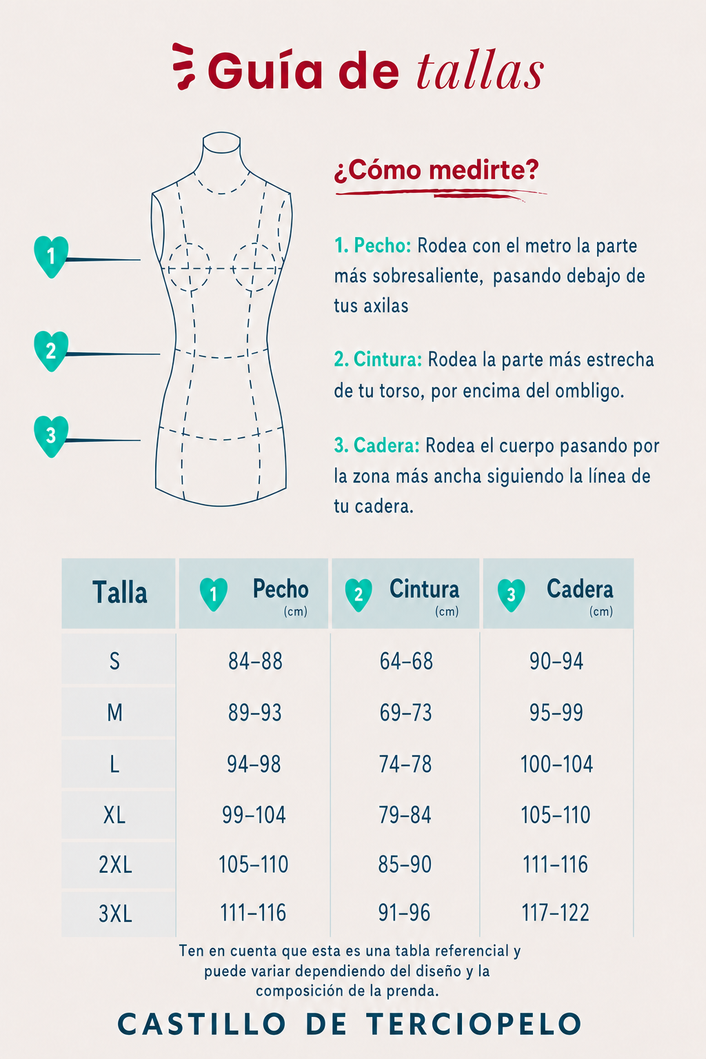 Guía de tallas