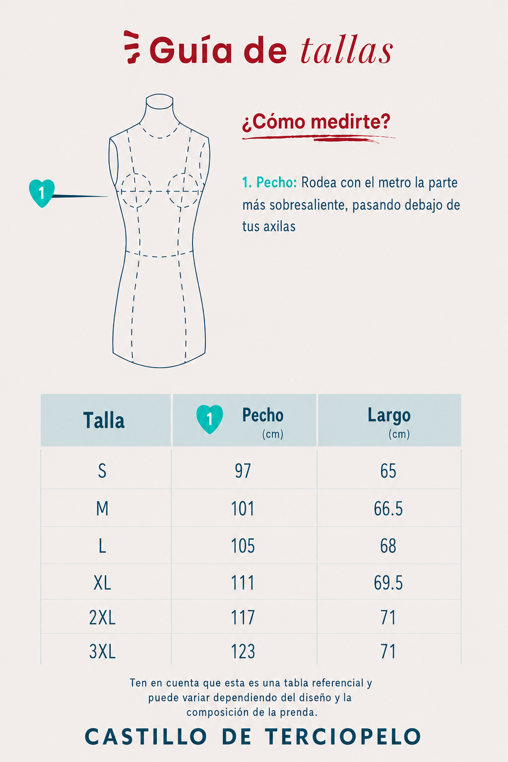 Guía de tallas