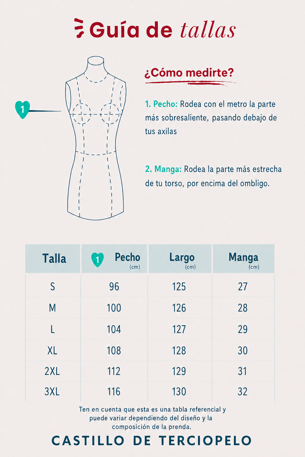 Guía de tallas