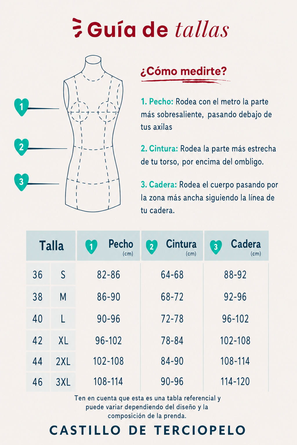 Guía de tallas